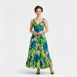 Mike Benet Formals Vintage Floral Dress